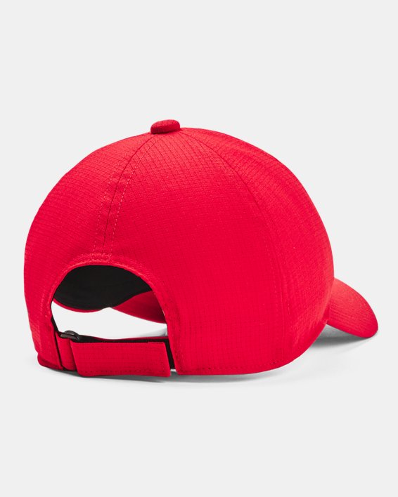 Boys' UA Armourvent™ Adjustable Cap, Red, pdpMainDesktop image number 1